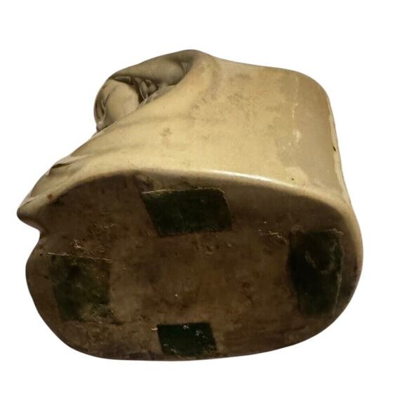 Ceramic Porcelain Madonna Mary VTG Praying Planter Statue Gold Painted READ - Picture 7 of 9